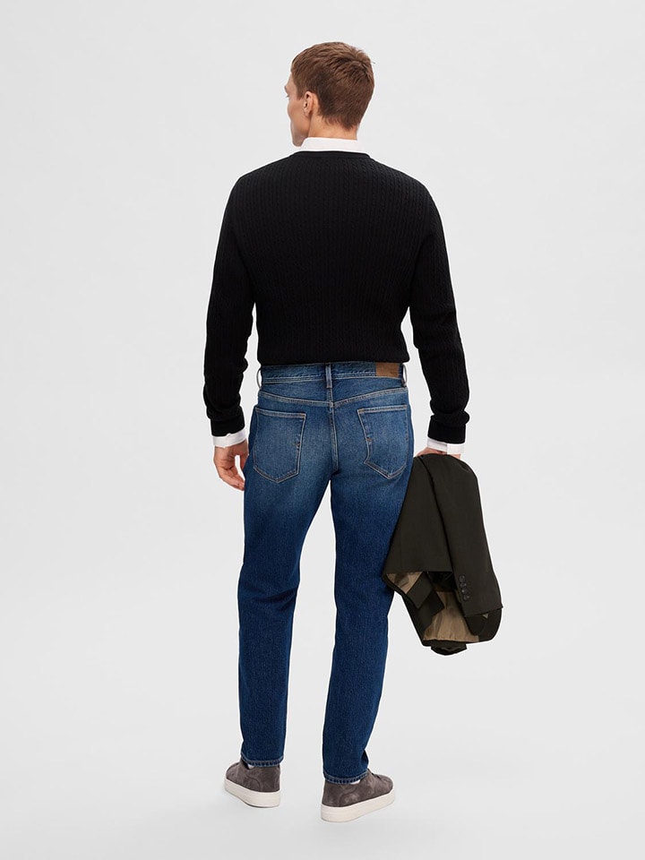 SELECTED HOMME Jeans - Tapered Fit - in Dunkelblau günstig kaufen