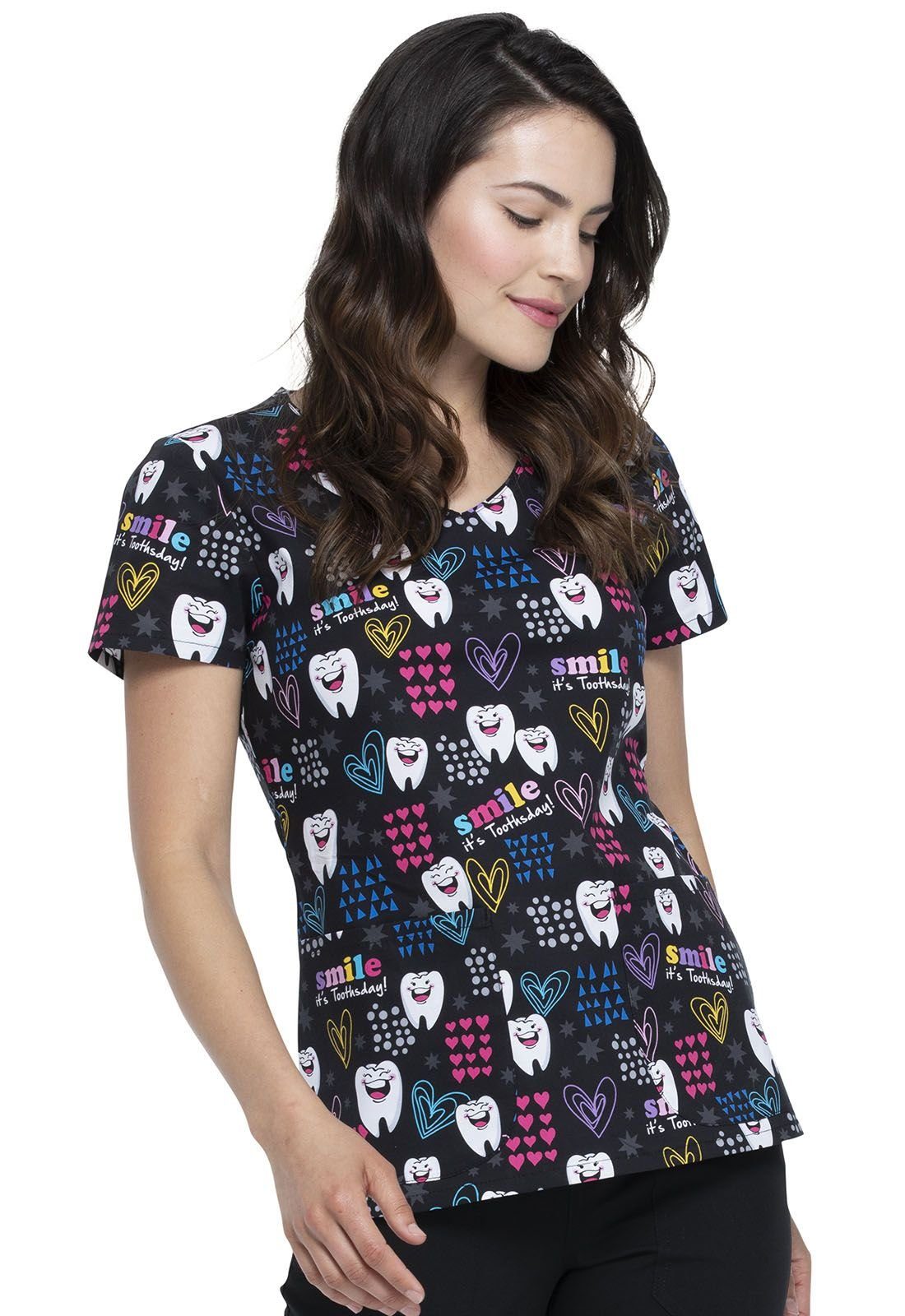 Dickies Funktionsbluse Bunt bedruckter Damen Kasack 