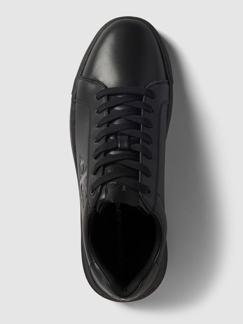 Sneaker mit Logo- und Label-Schriftzug in black