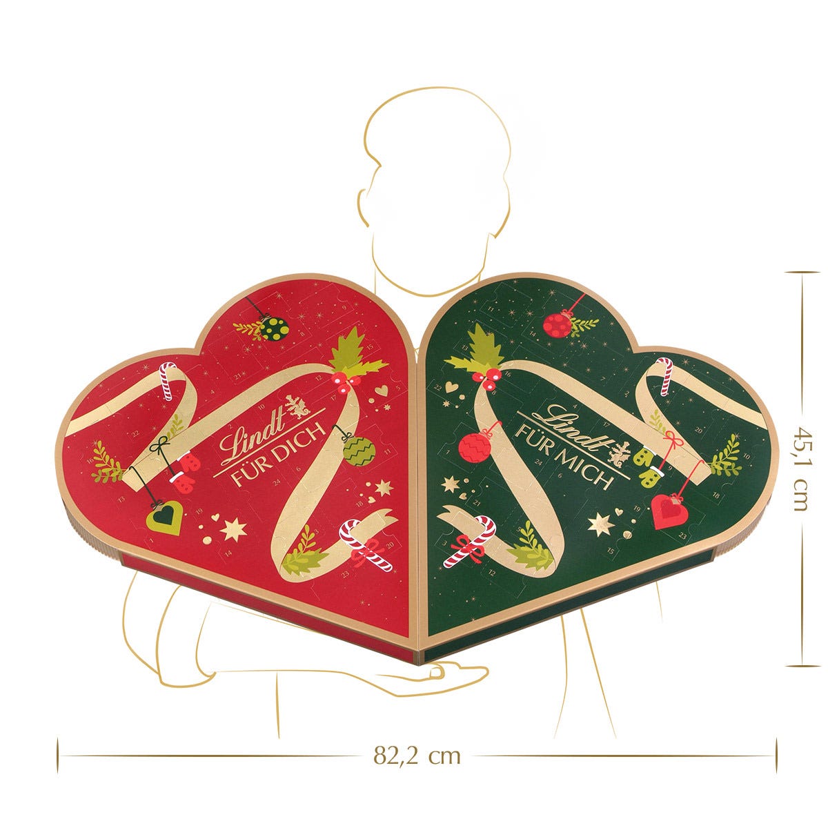 Pärchen-Adventskalender, 505g