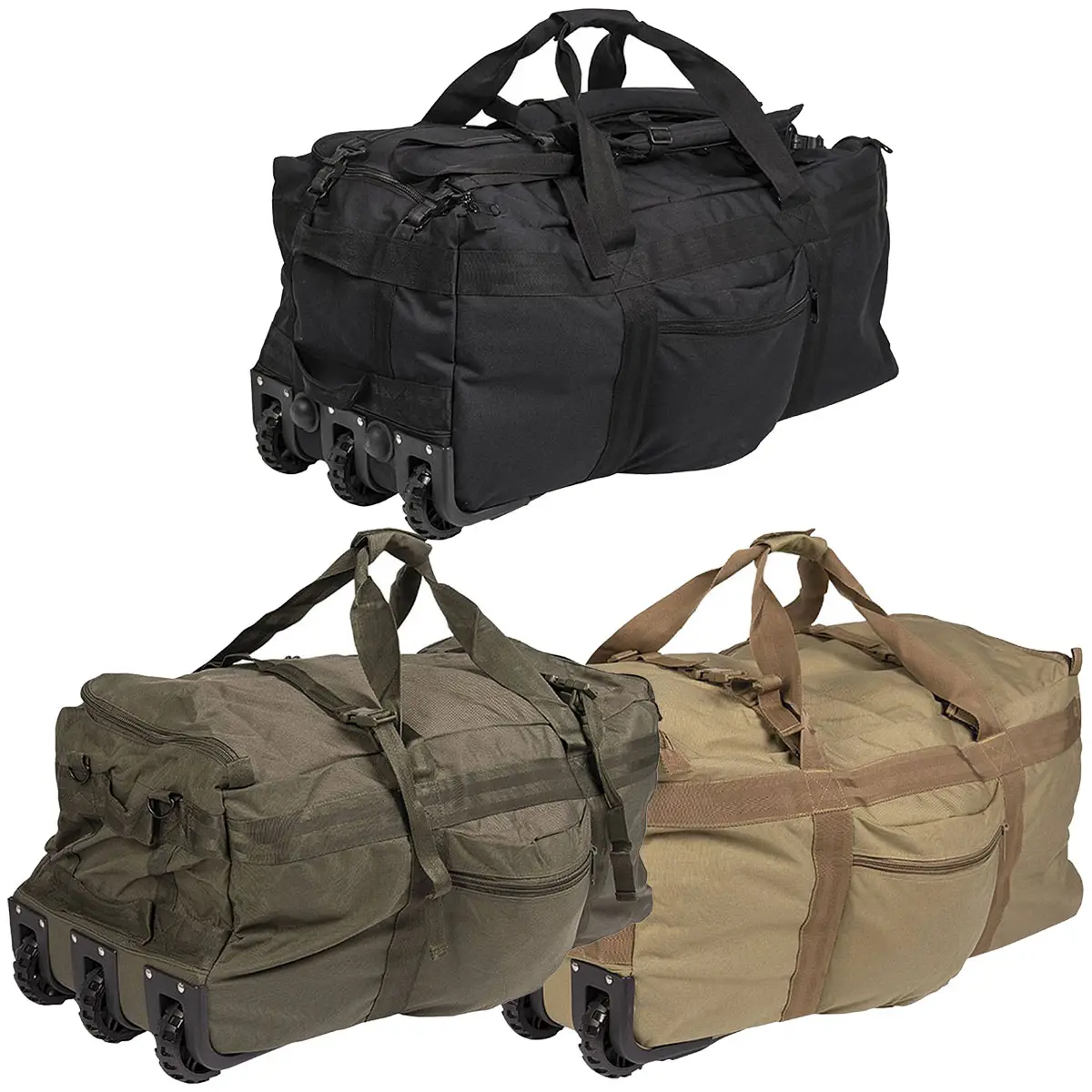 Kampftrageseesack mit Rollen versch. Farben