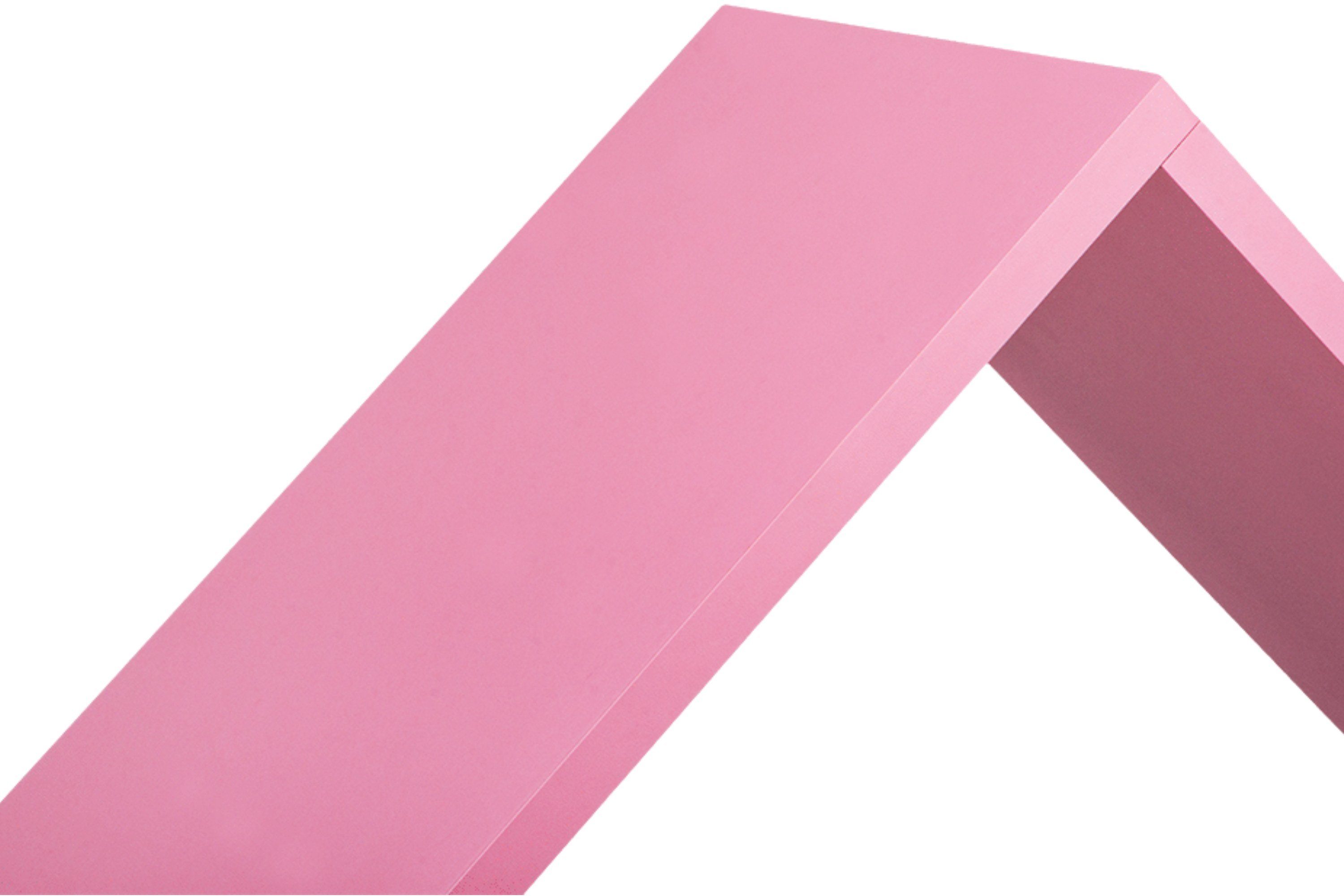 Konsimo Kinderregal PABIS Kinder Bücherregal Hausform, geräumig, in Pastellfarben, ABS-Kanten
