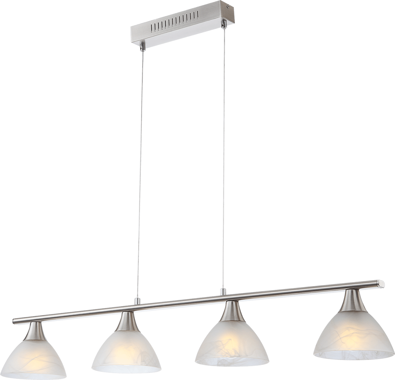 Globo Lighting - RUBEN - Hängeleuchte Metall Nickel matt, 4x E14 LED
