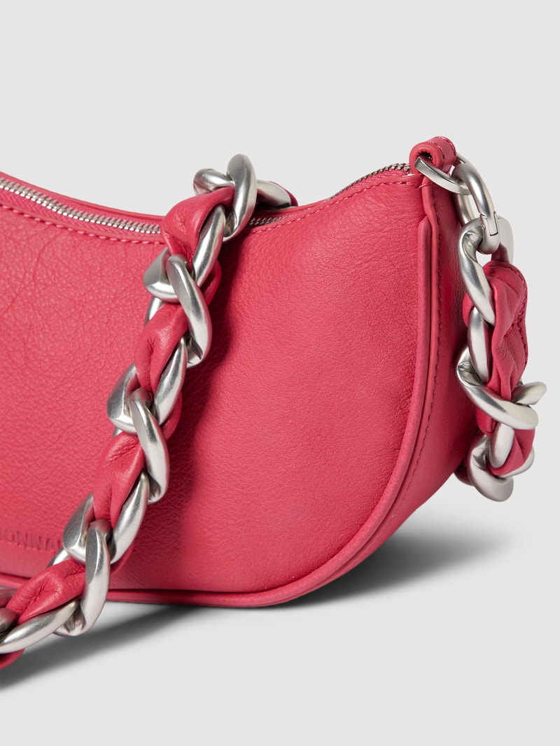 Handtasche mit Label-Detail in fuchsia