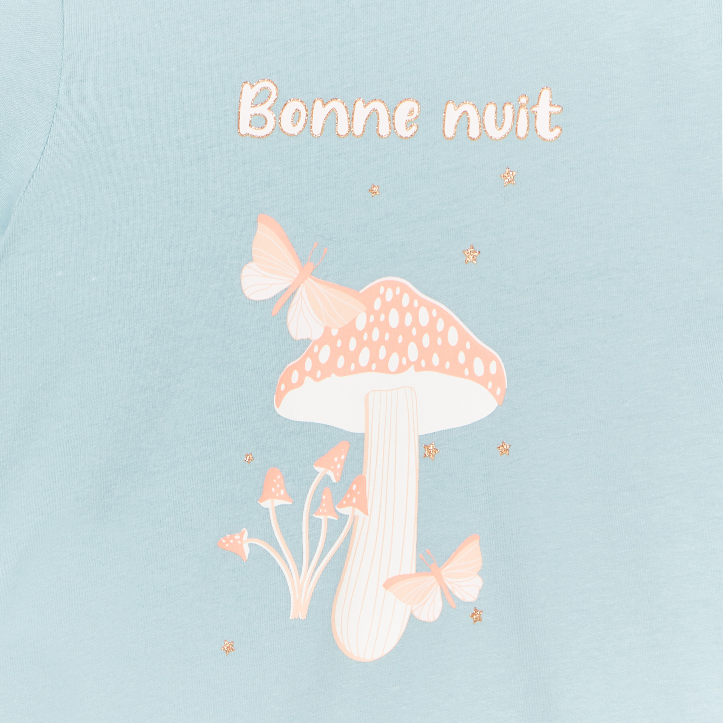 Ensemble pyjama short 2 pièces coton vert clair fille | La Halle