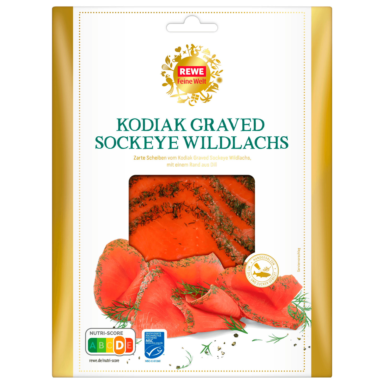 REWE Feine Welt Sockeye Graved Wildlachs 100g