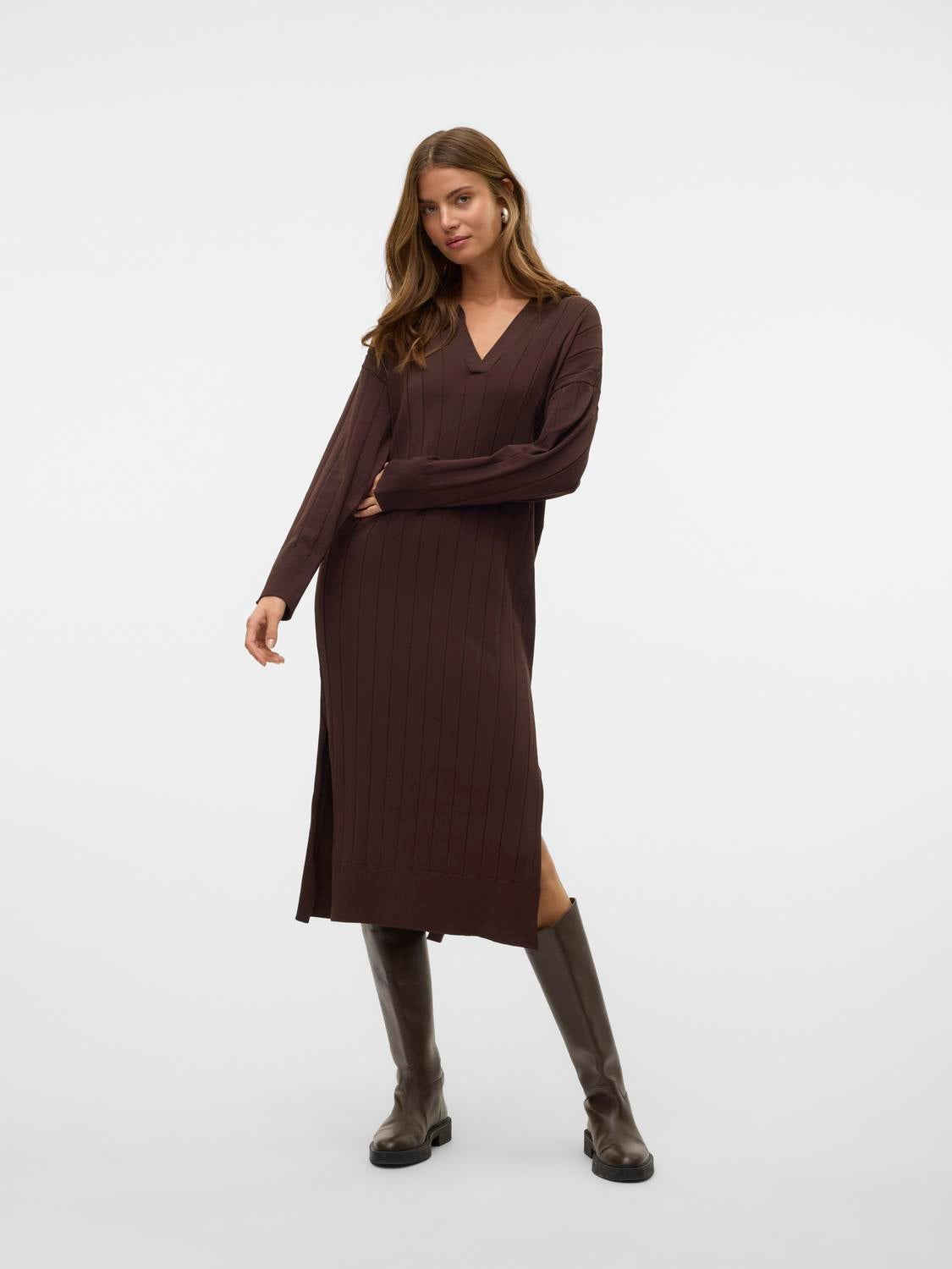 VMMALVIE Langes Kleid