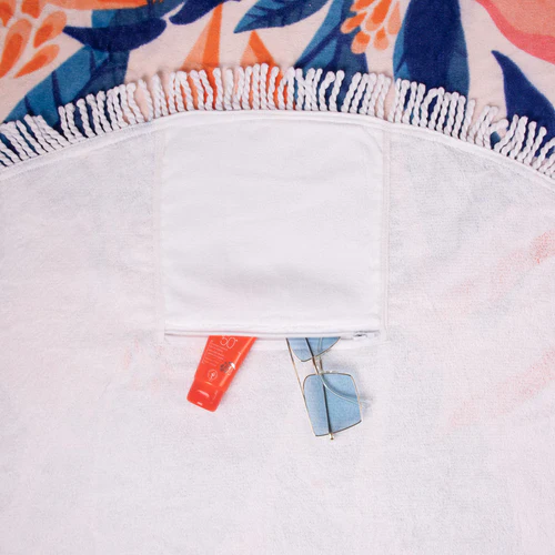 Bora Bora pink round napkin