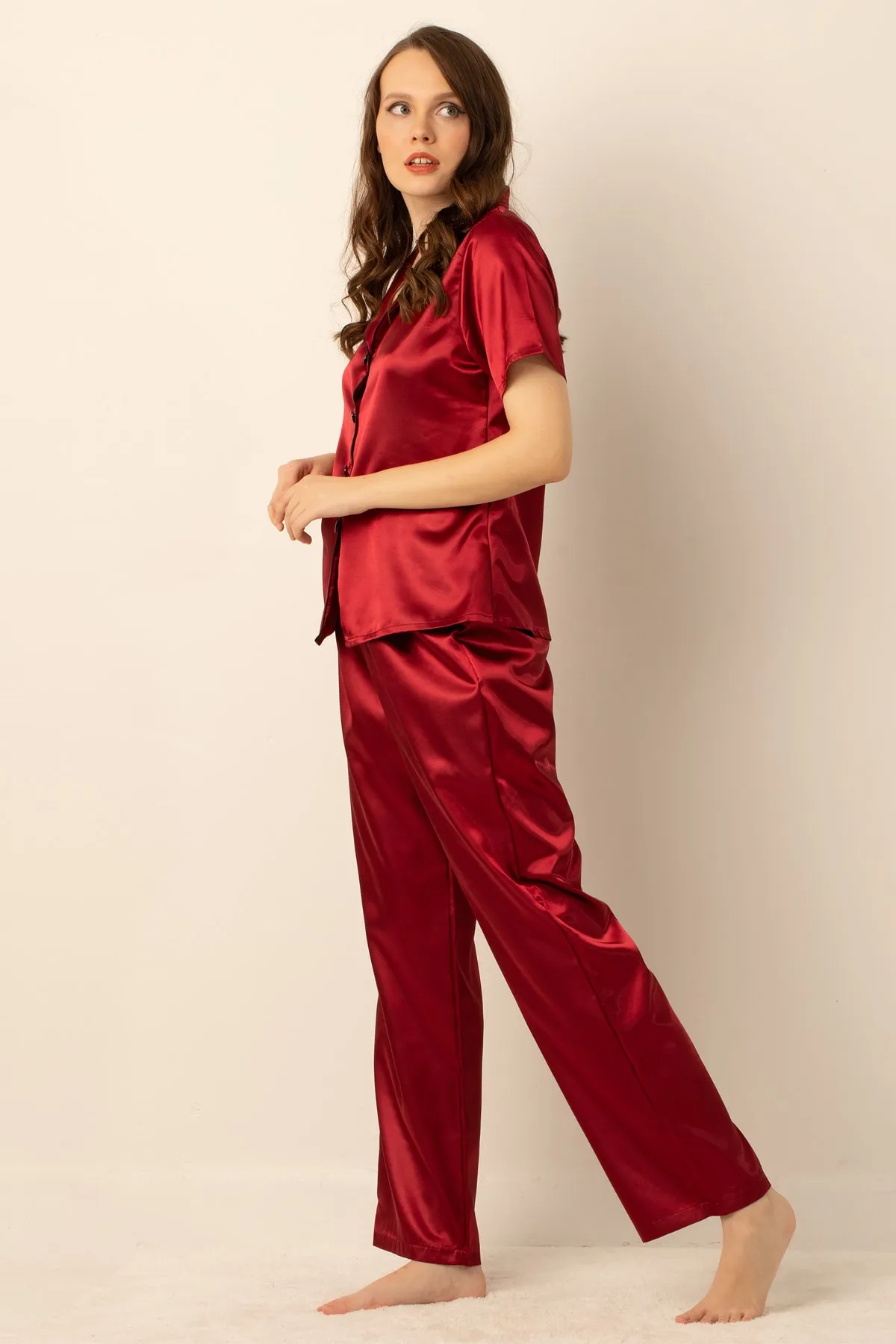 Miorre  Satin-Pyjama-Set für Damen