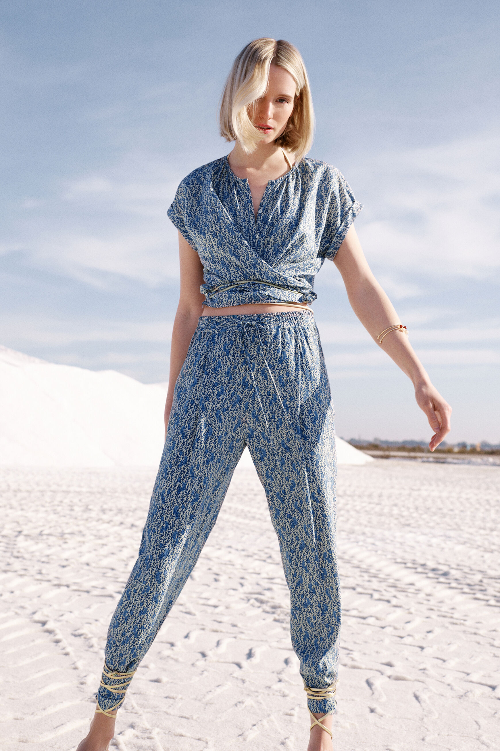 pantalon esteban denim stone femme