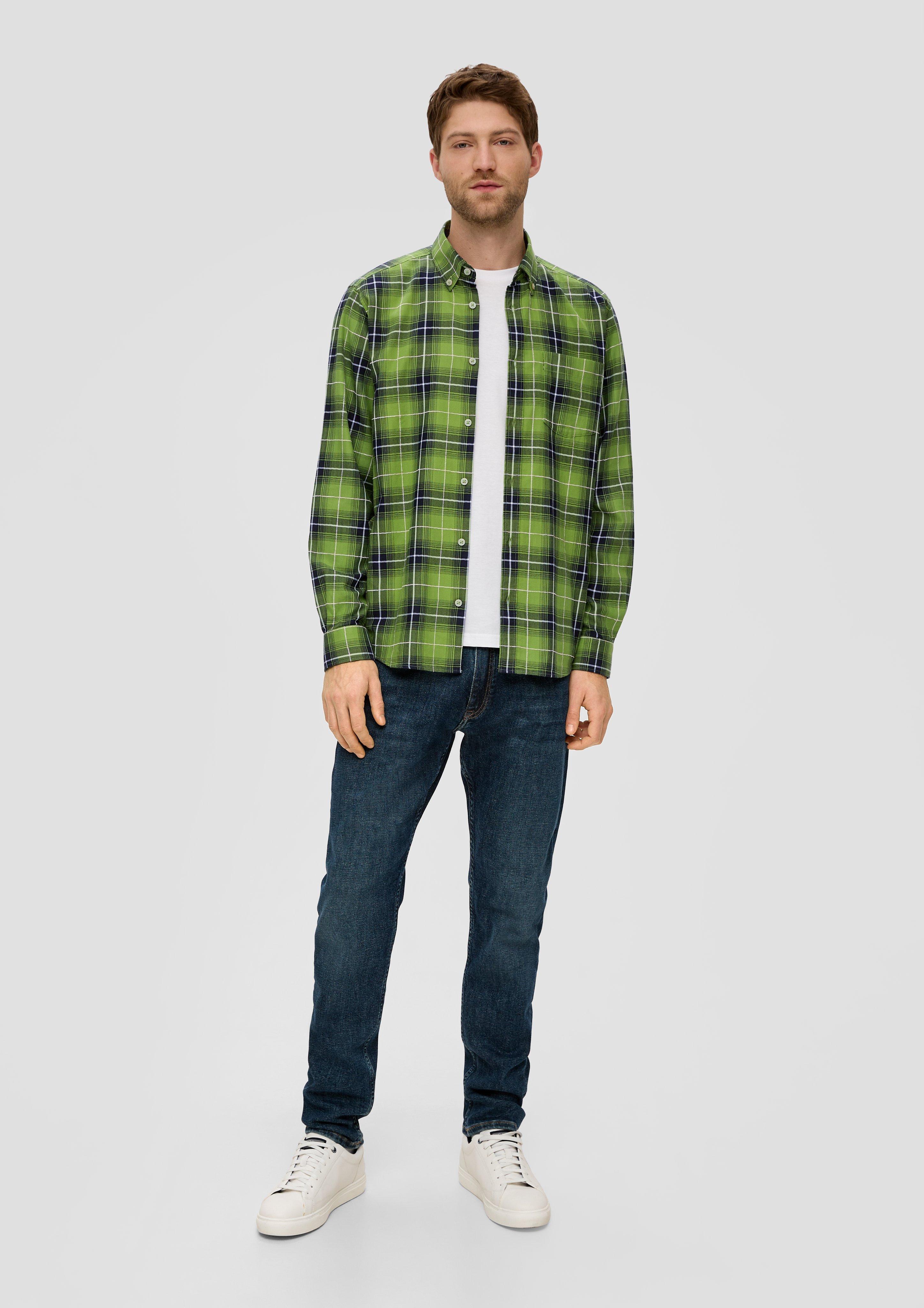 Regular: Langarmhemd mit Button-down-Kragen  2140654-74N1