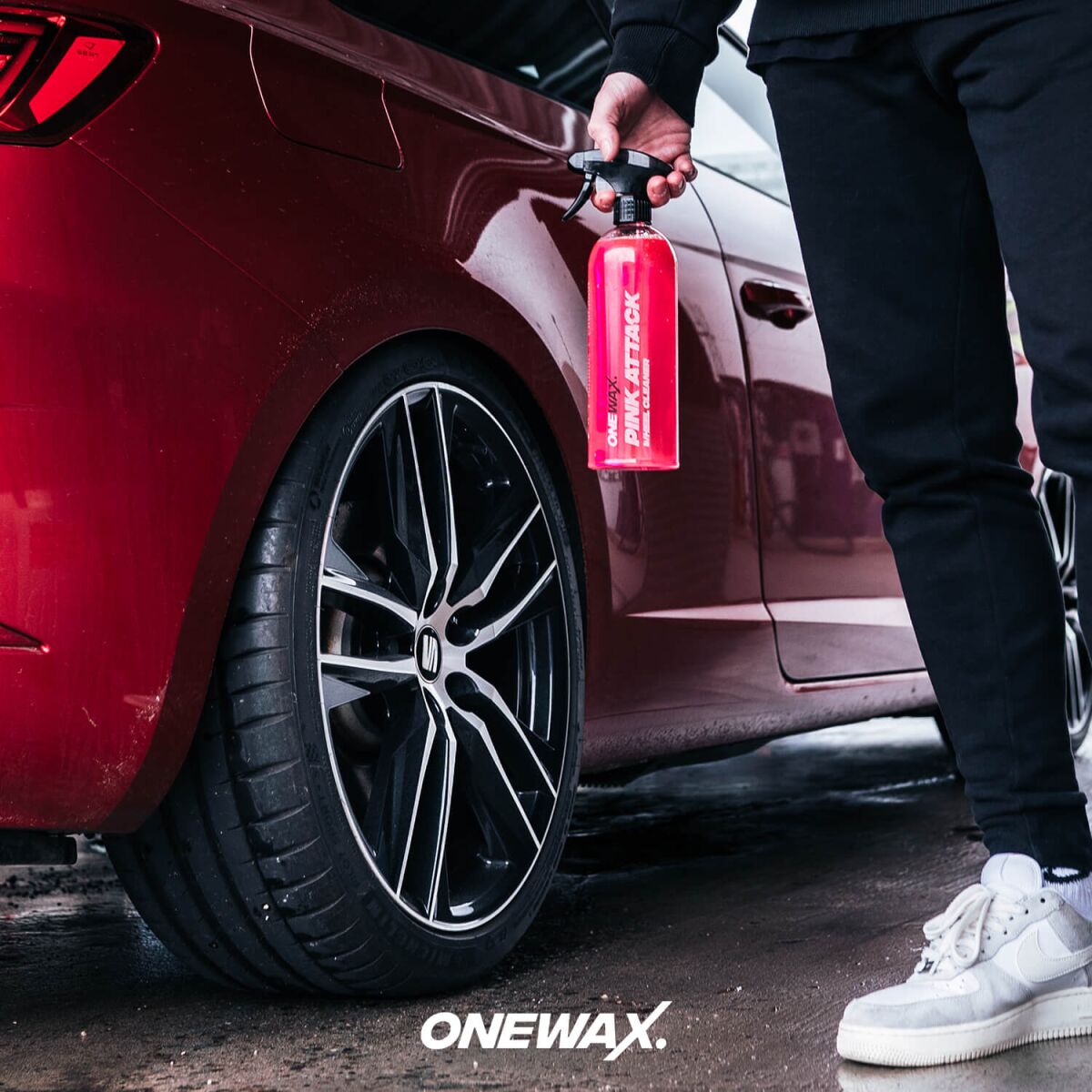 ONEWAX Pink Attack Felgenreiniger mit Wirkindikator 1L