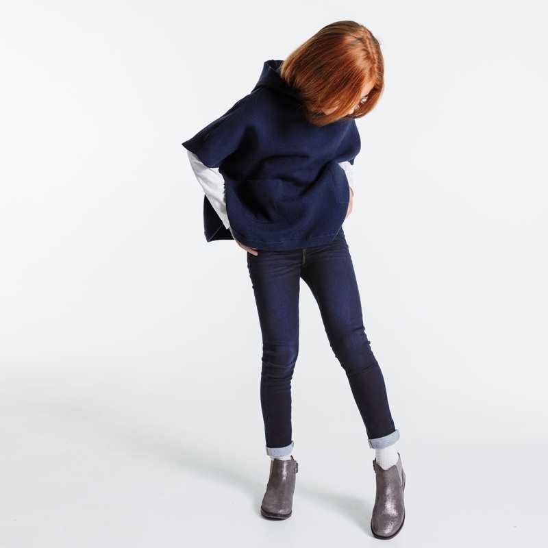 Jean skinny dark blue bleu fille