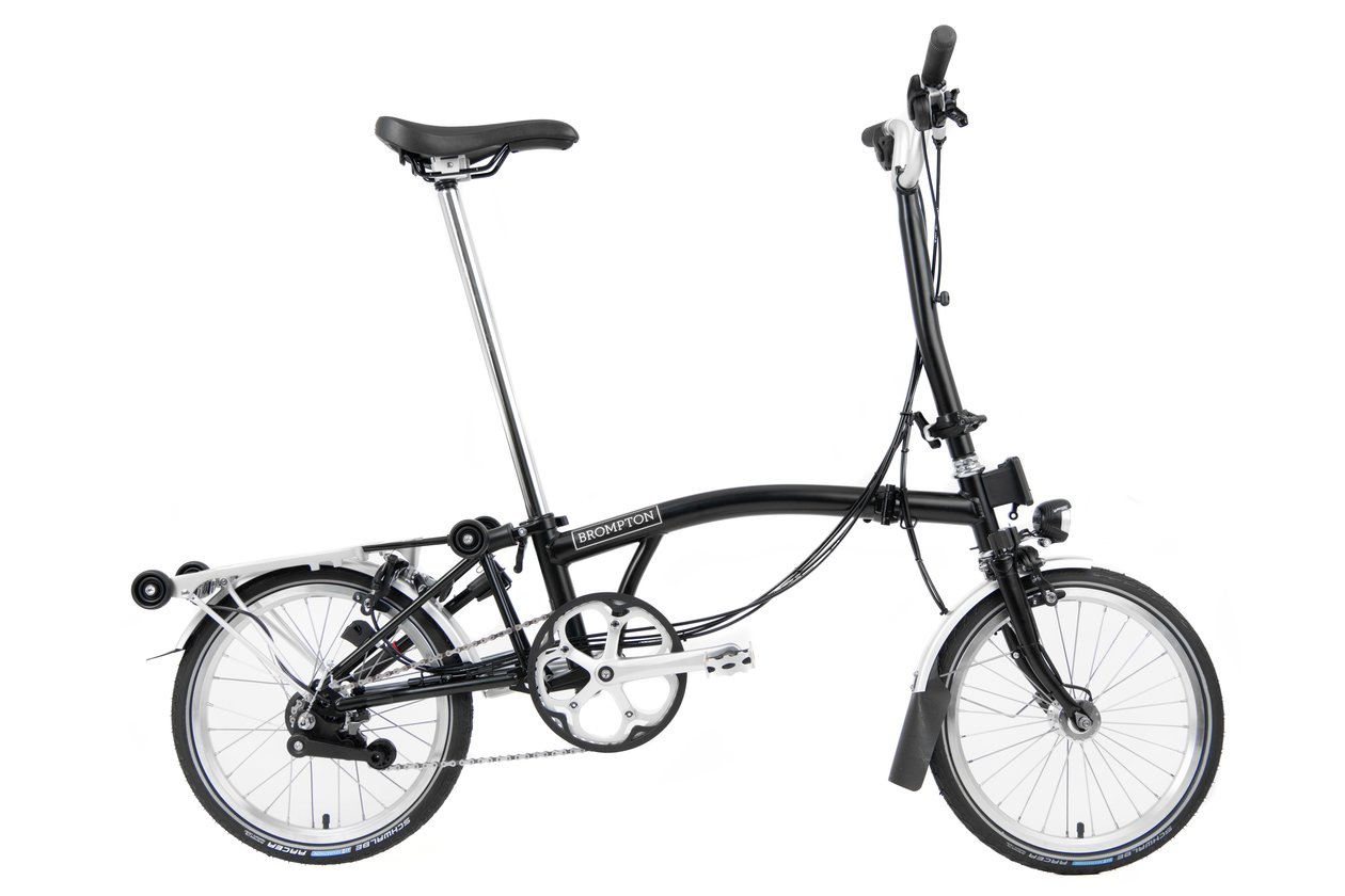 Brompton C-Line Explore mit Gepu00e4cktru00e4ger - 2022 - 16 Zoll - Faltrahmen