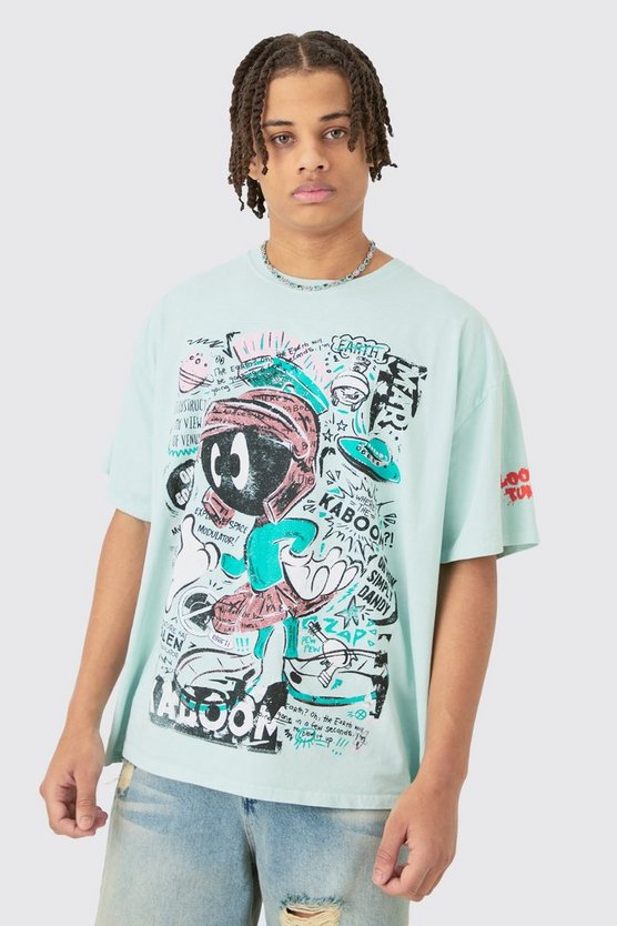 Oversize T-Shirt mit lizenziertem Looney Tunes Print