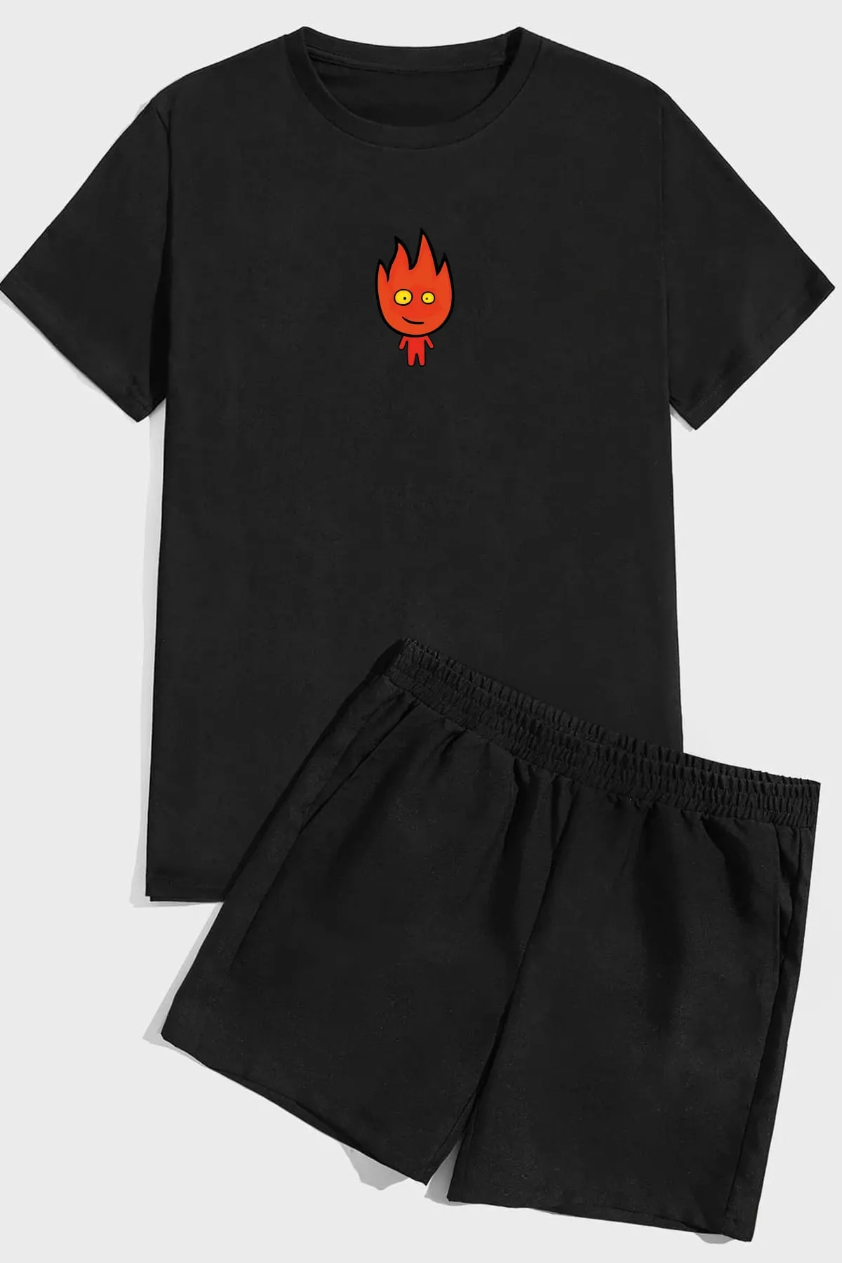 uyguntarz  Shorts-Set mit ATEŞ-Print