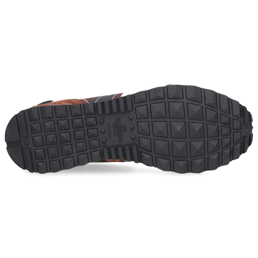 Valentino Garavani - Sneaker low ROCKRUNNER Veloursleder - braun