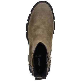 s.Oliver Chelsea Boots in grün