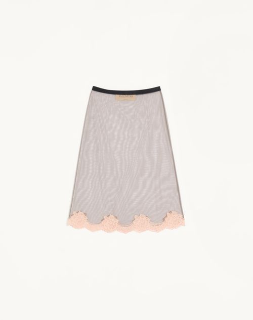 Saia midi de tule