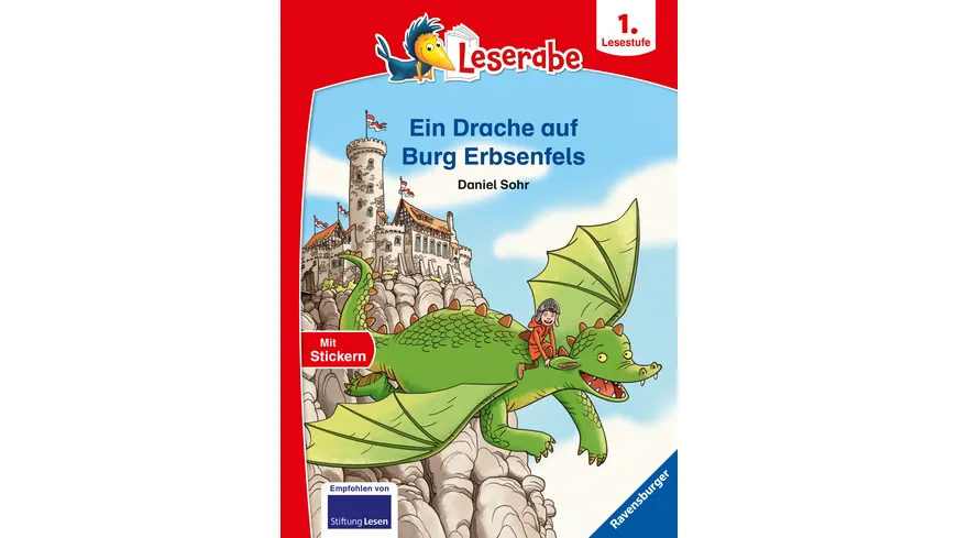 Ein Drache auf Burg Erbsenfels - Leserabe ab 1. Klasse - Erstlesebuch für Kinder ab 6 Jahren
