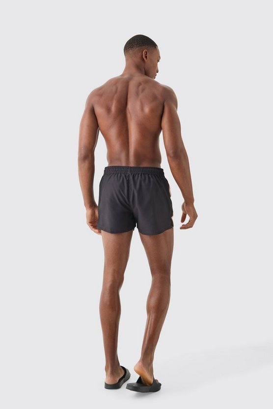 Super kurze Badehose mit Skelett-Print