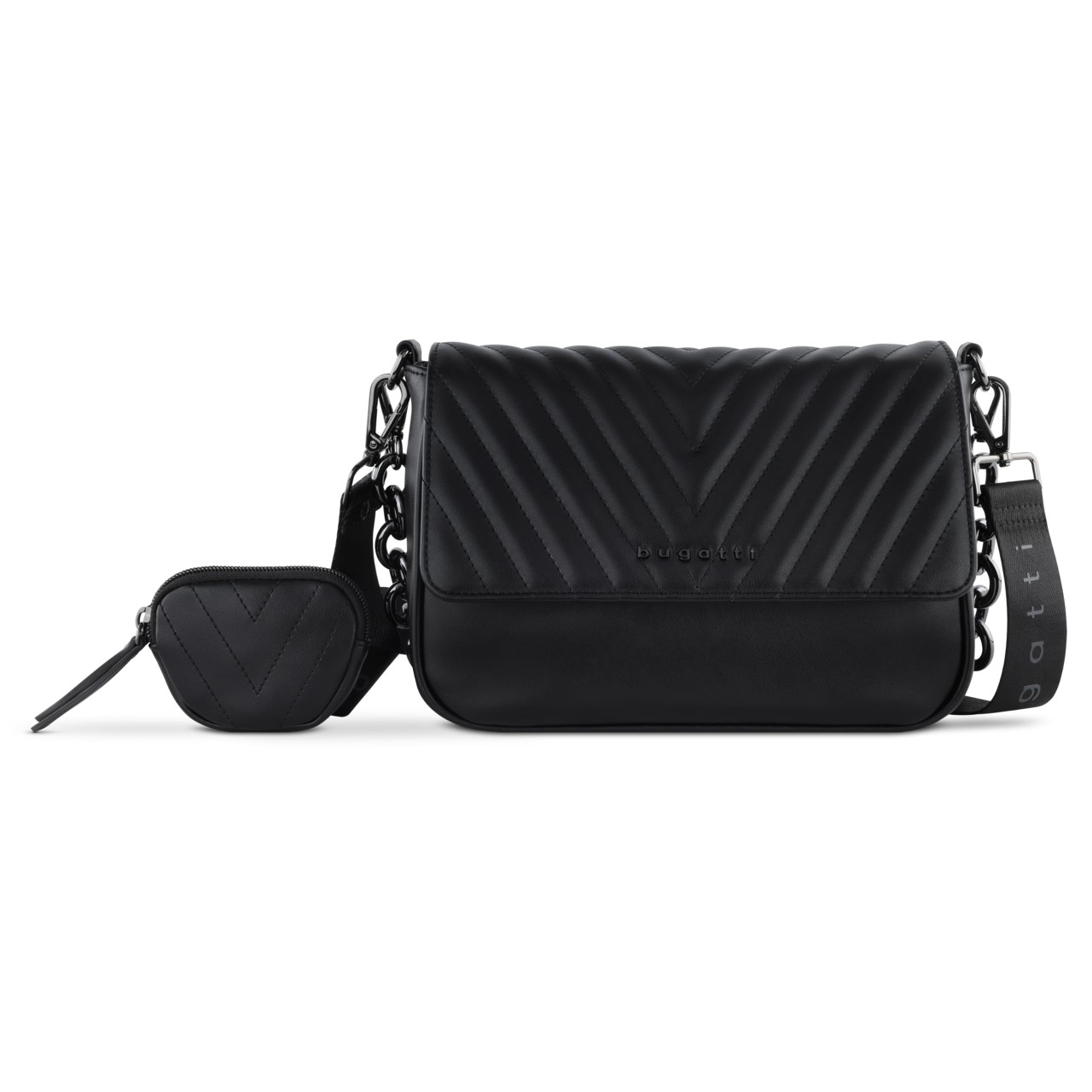 BUGATTI Handtaschen schwarz SIRA shoulderbag L with chain