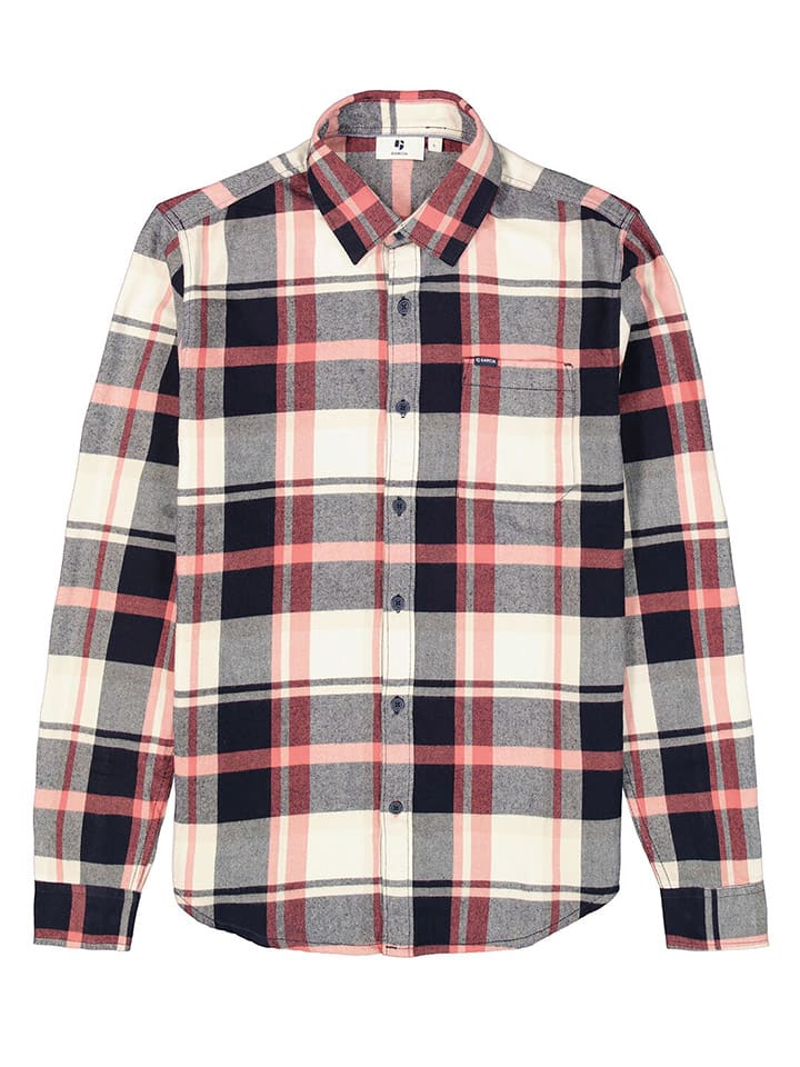 Garcia Hemd in Creme/ Rot/ Dunkelblau günstig kaufen