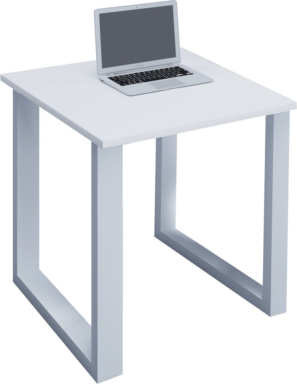 VCM Schreibtisch Lona 80x80 U-Fußgestell weiß/weiß