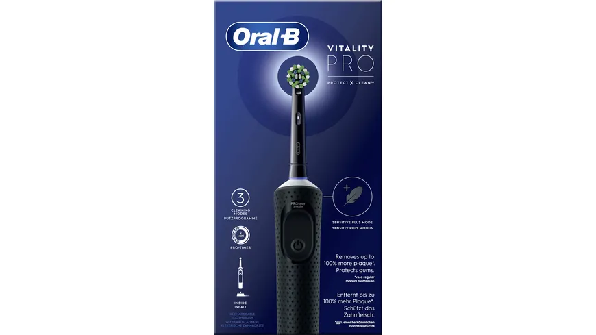 Oral-B Elektrische Zahnbürste Vitality Pro D103 Hangable Box Black