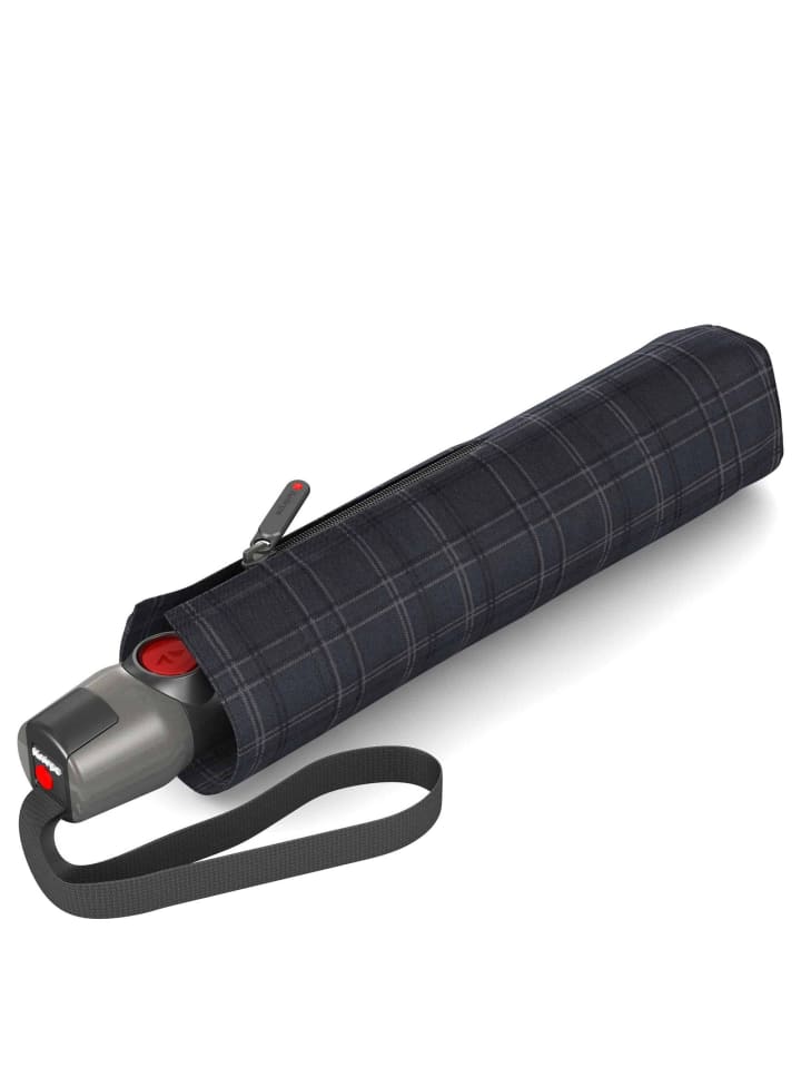 Knirps T.200 M Duomatic - Taschenschirm Regenschirm (sound moon) in men's prints check günstig kaufen onesize