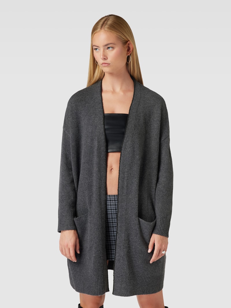 Cardigan mit Eingrifftaschen Modell 'GABRIEL' in anthrazit