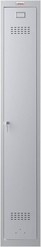 Phoenix Personalschrank Stahl Schließfach 1 Tür Schlüsselschloss 300 x 500 x 1.830 mm Grau