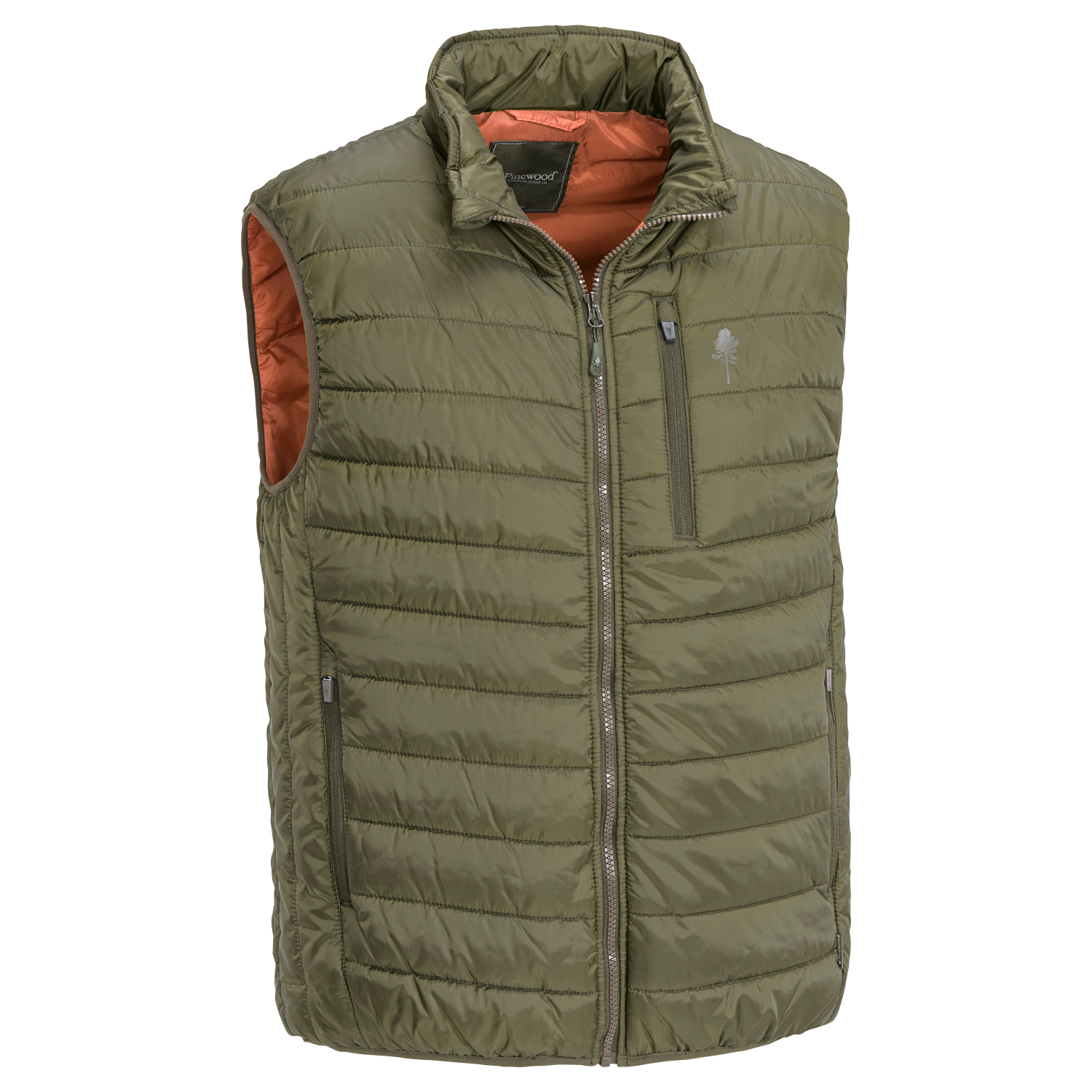 Pinewood Herren Weste Brenton (braun/orange)