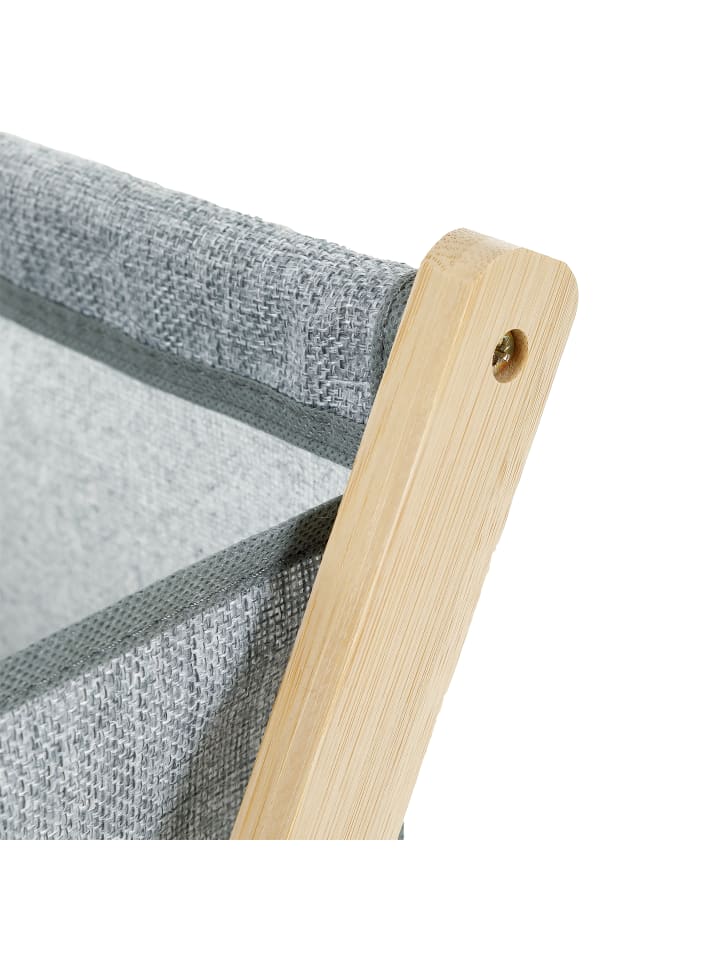 axentia Wäschebehälter, Bambus, Polyester günstig kaufen onesize