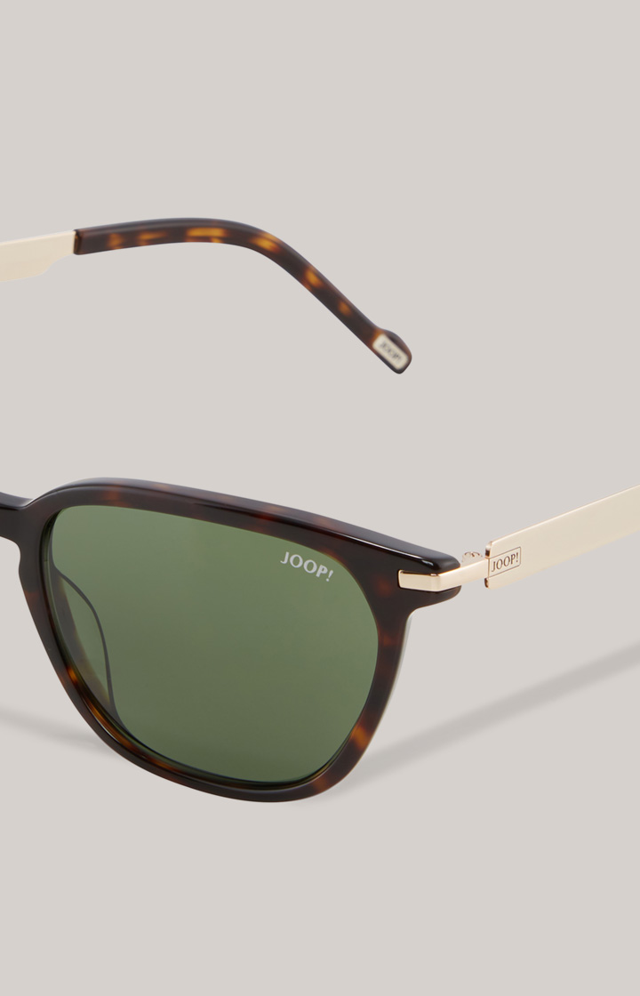 Sonnenbrille in Braun/Grün