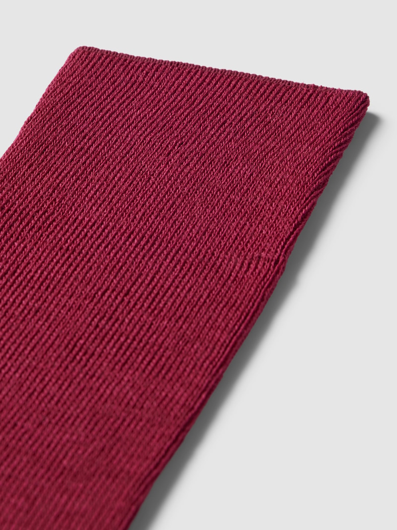 Socken mit elastischem Rippenbündchen Modell 'AIRPORT' in pflaume