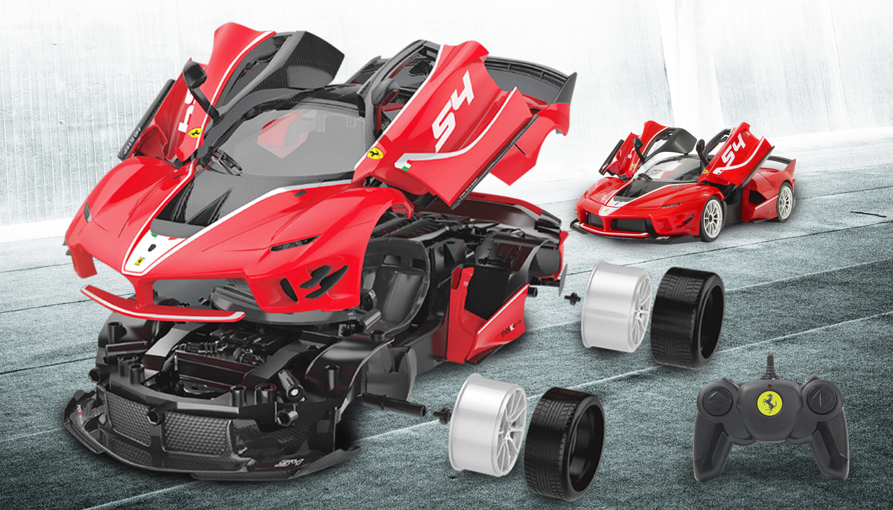 Jamara e.K. JAMARA Ferrari FXX K Evo 1:18 rot 2,4GHz Bausatz