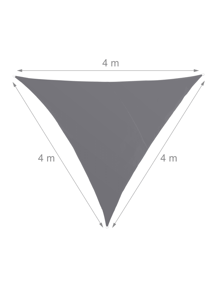 relaxdays Sonnensegel in Grau - (B)400 x (T)400 cm günstig kaufen onesize
