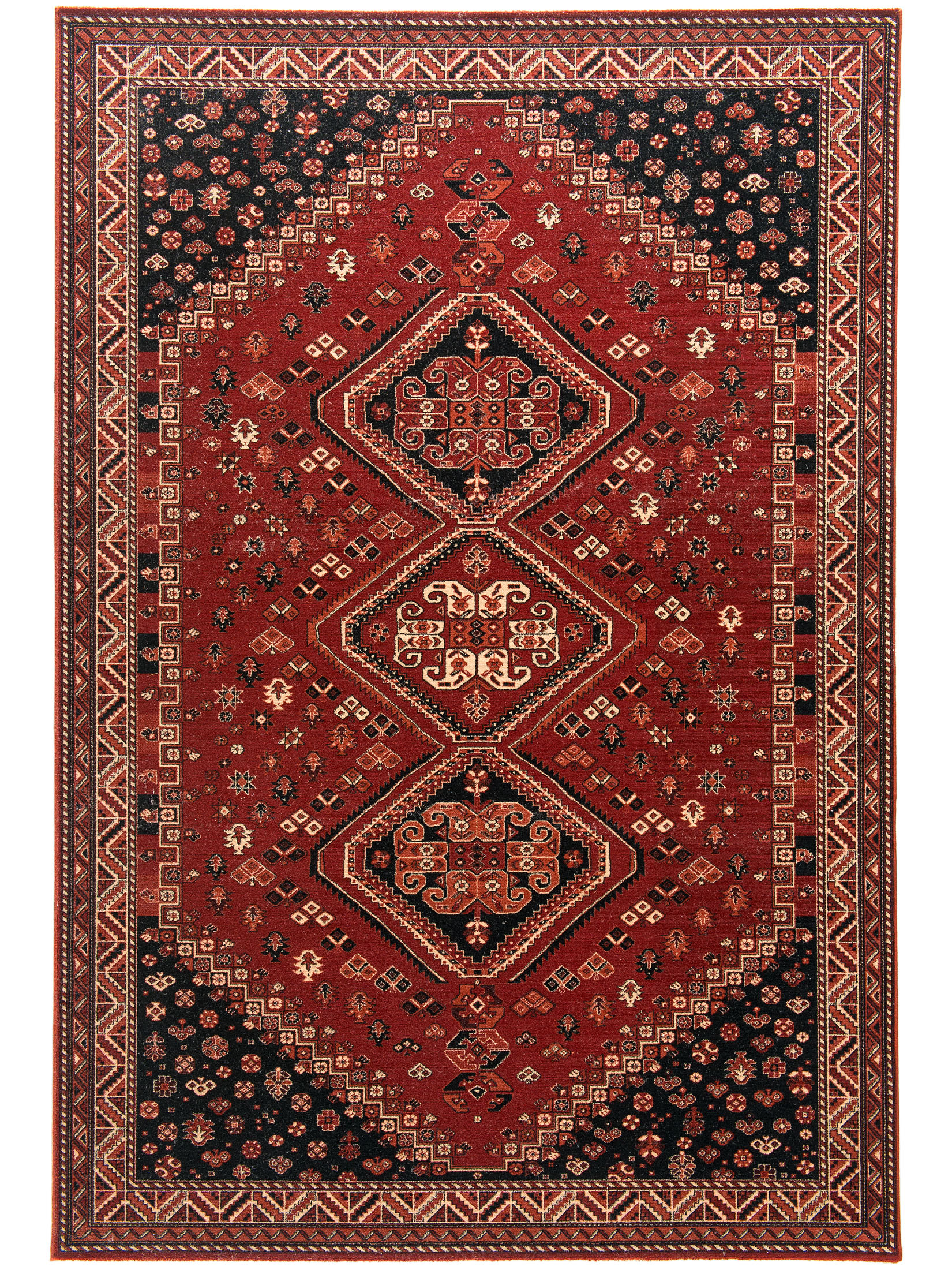 Kibawe Woll-Teppich, Dunkelrot