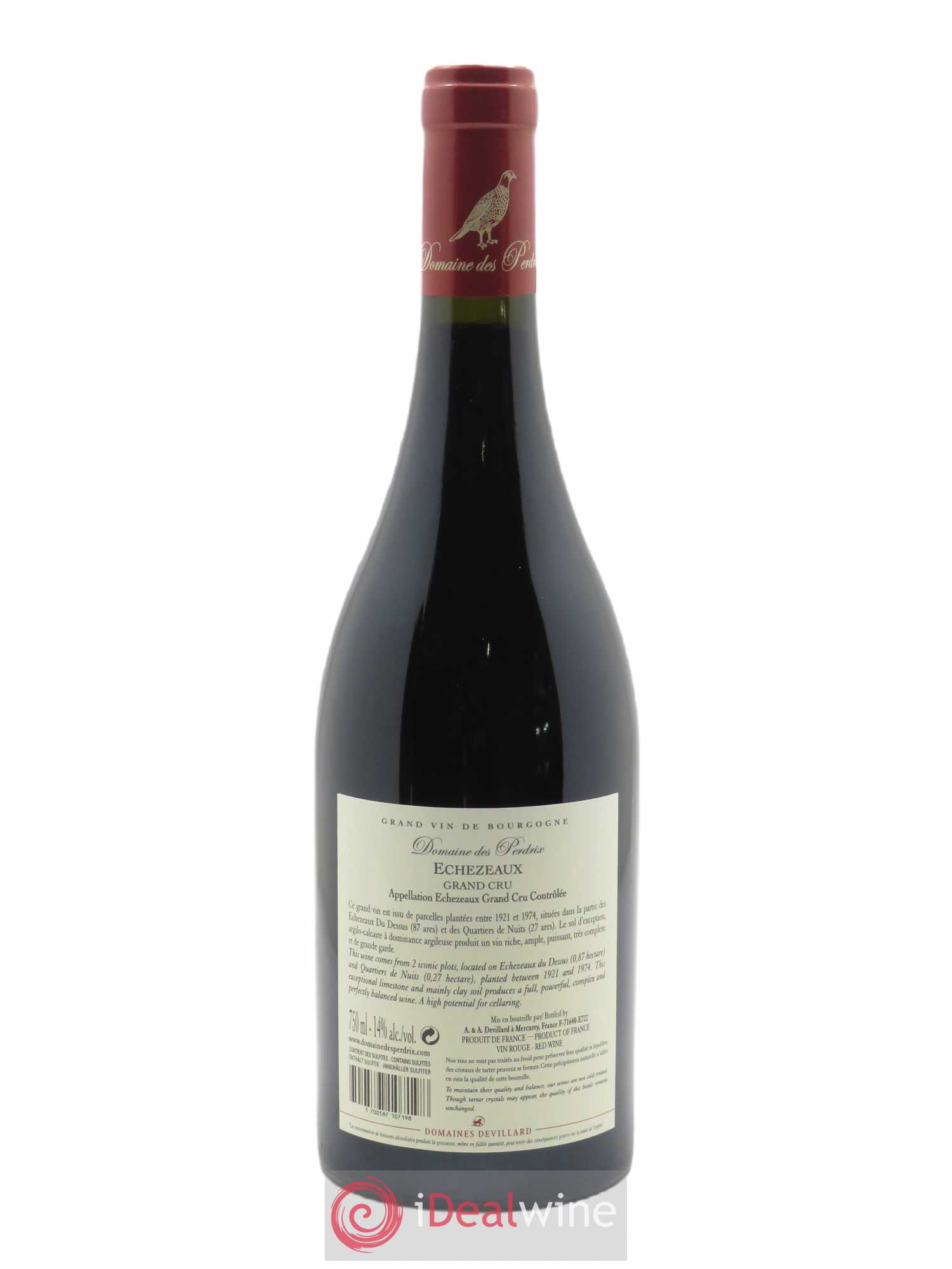 Echezeaux Grand cru Perdrix (Domaine des)  2019 - Lot de 1 Bouteille