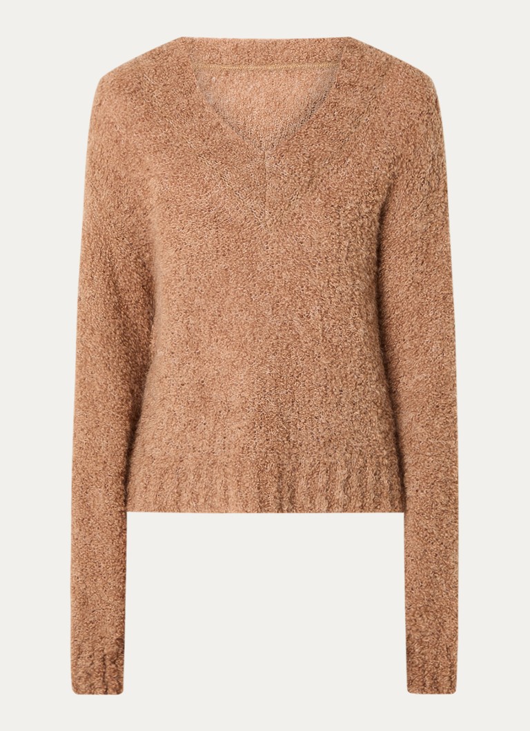 Pulover Alchemist Mace din amestec de alpaca cu decolteu în V