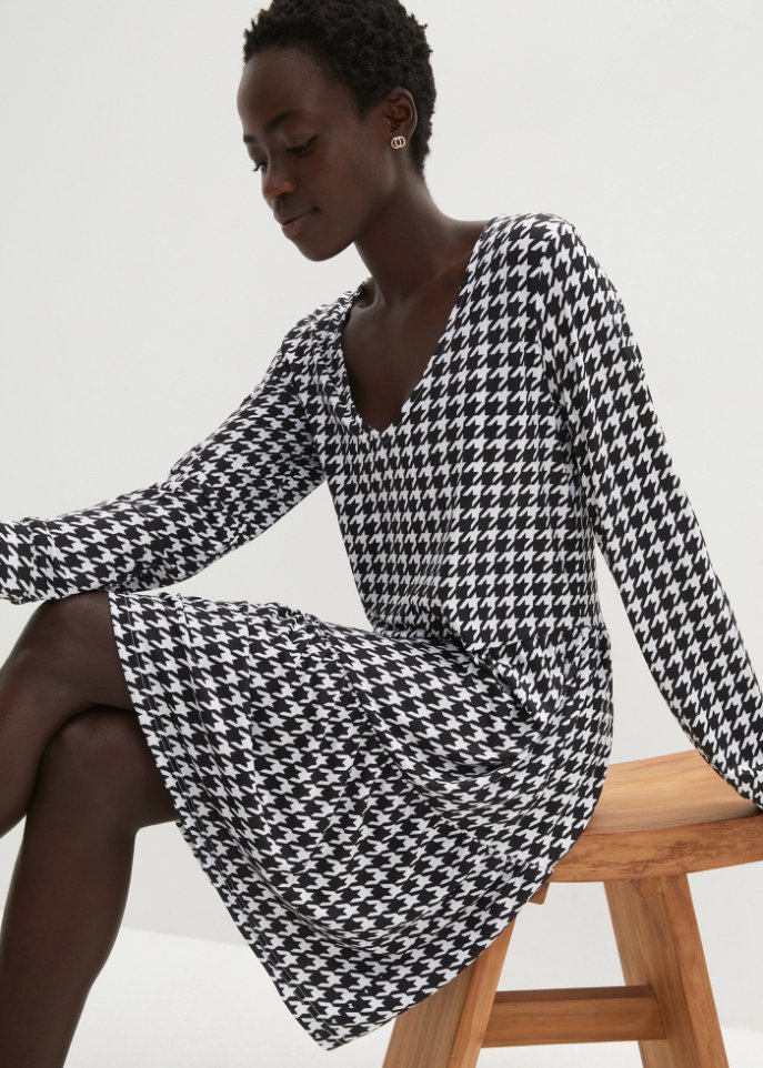 Shirtkleid Hahnentritt