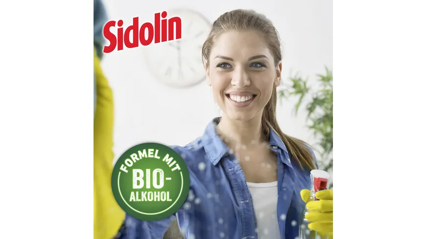 Sidolin Glasreiniger Streifenfrei Mix & Clean Cristal Nachfüllbeutel 125 ml