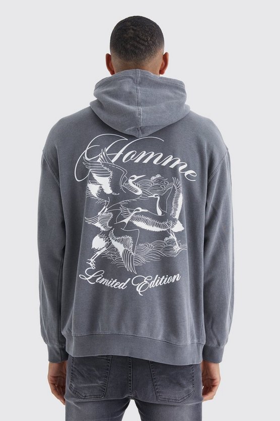 Tall Oversize Hoodie mit Print