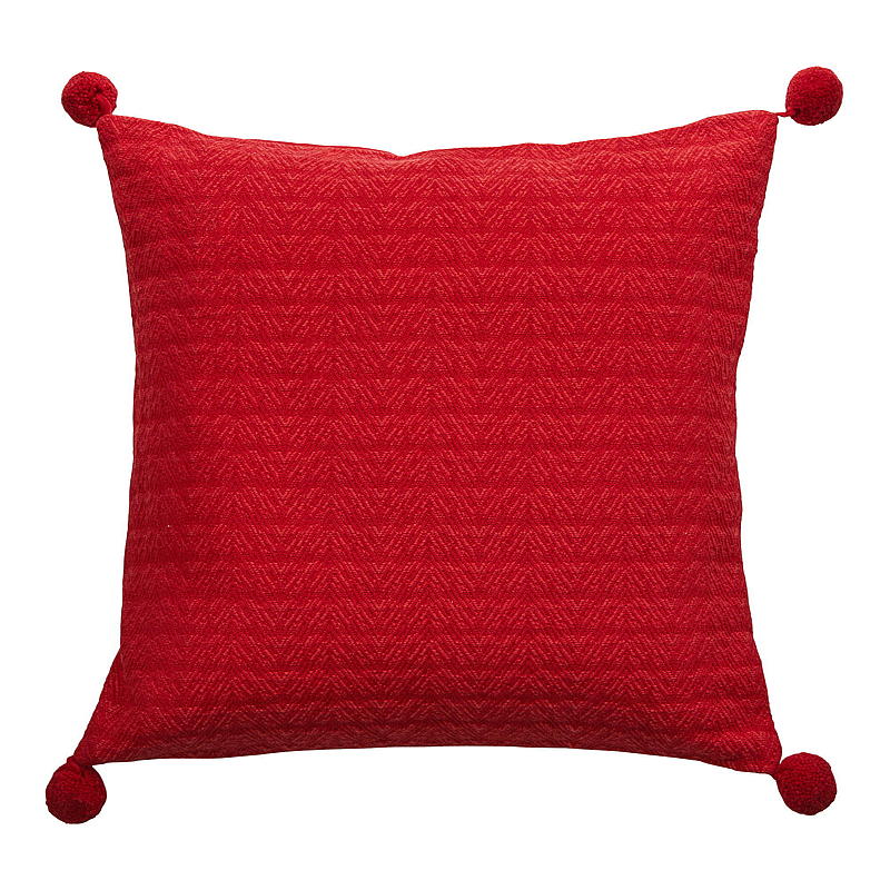 Home Putetrekk 45x45 cm m/dusker rød