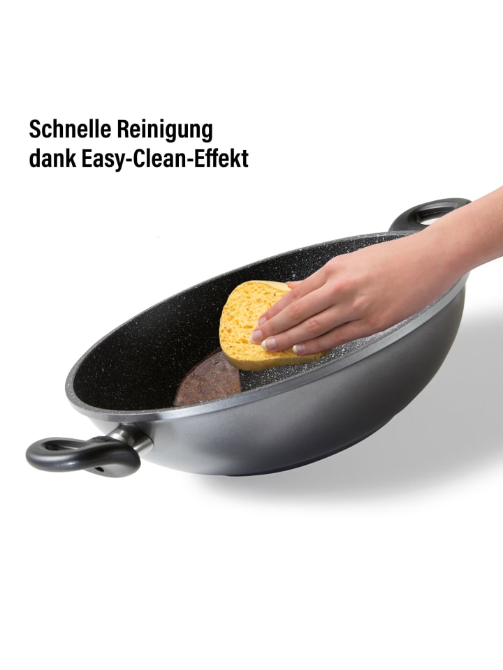 Stoneline Wokpfanne 28 cm | mit Deckel in Anthrazit günstig kaufen Ø 28 cm