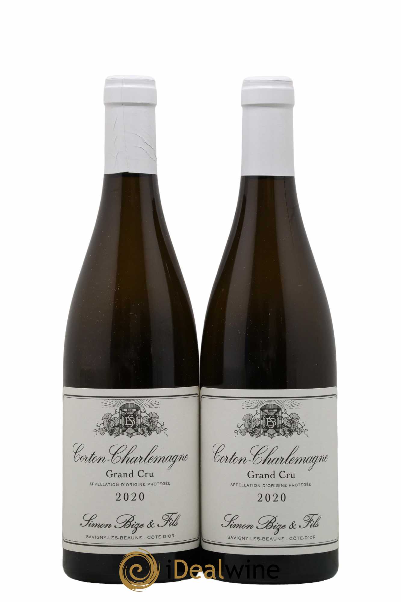 Corton-Charlemagne Grand Cru Simon Bize & Fils  2020 - Lot de 2 Bouteilles