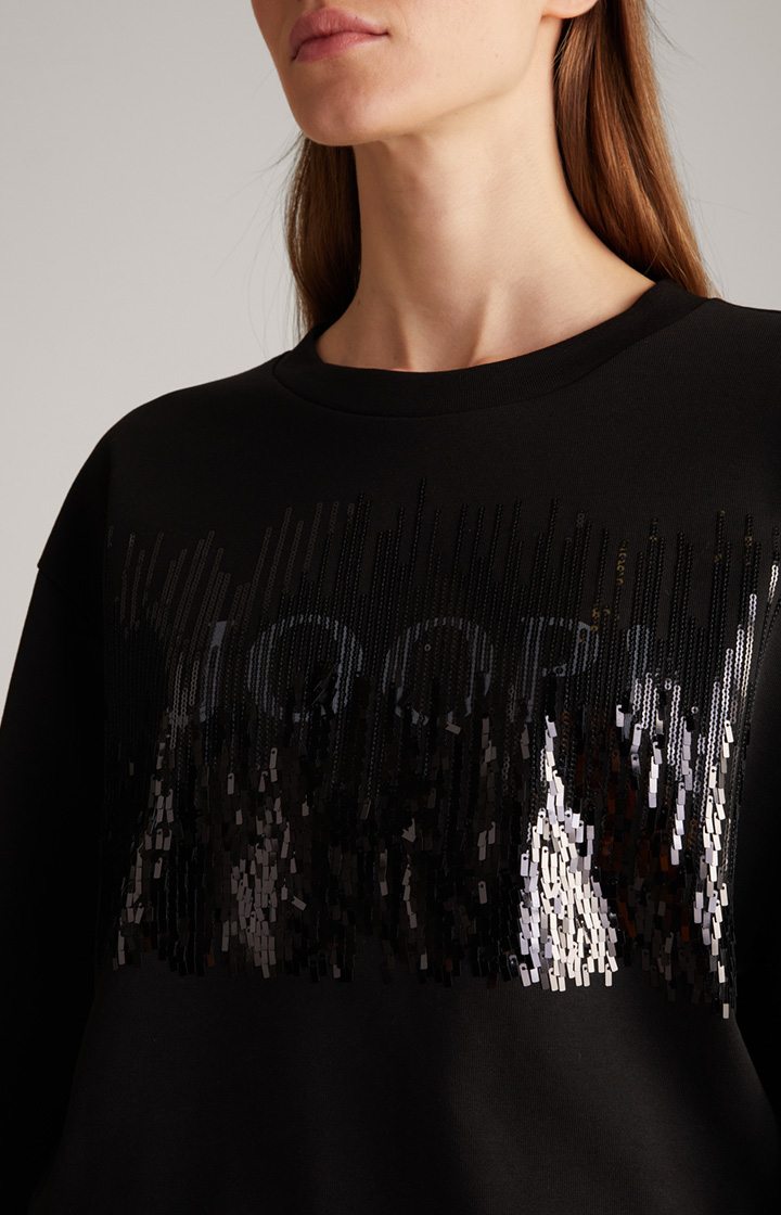 Sweatshirt in Schwarz