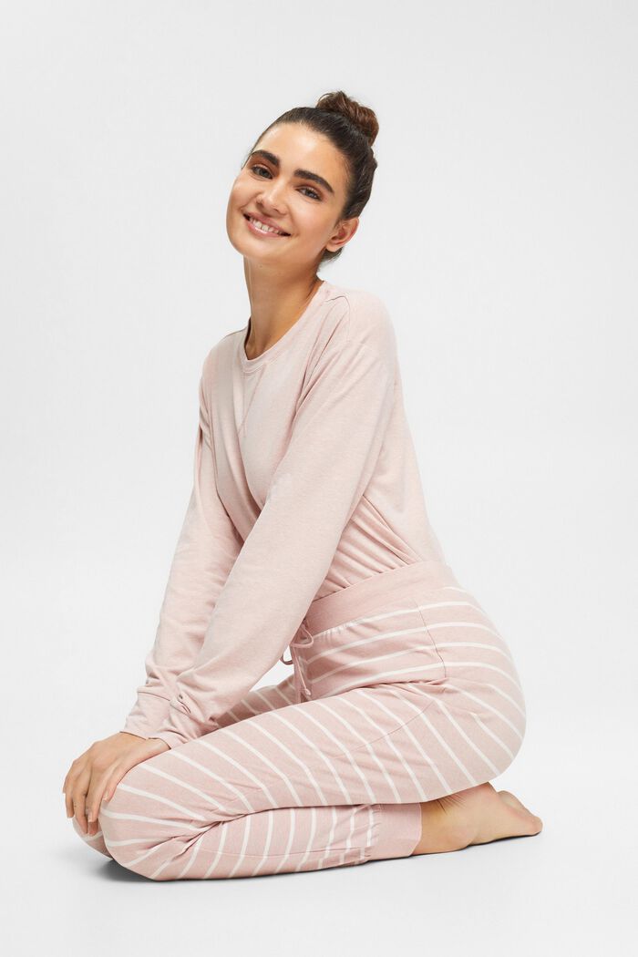 Gestreifte Jersey-Hose