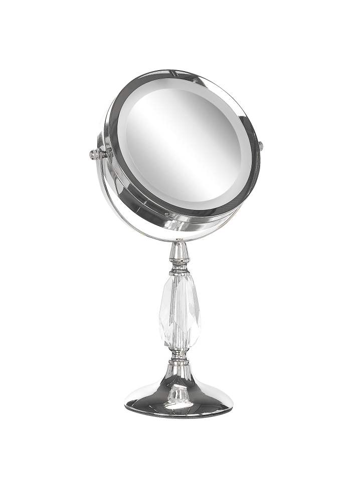 Beliani Kosmetikspiegel MAURY in Silber - (W) 18 x (H) 37 x (L) 12 cm günstig kaufen onesize